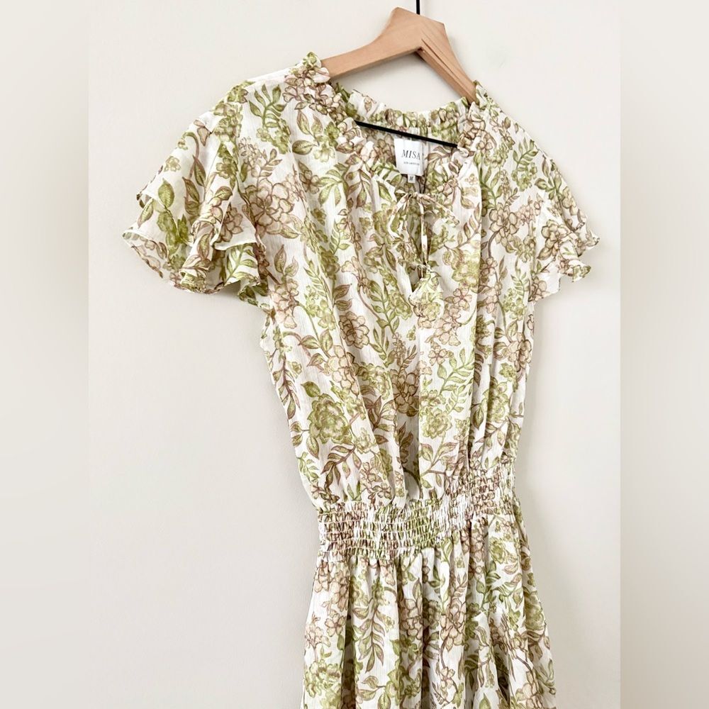 NWT Misa Los Angeles Maia Dress in Green Goddess Floral - Size M - Picture 5 of 9